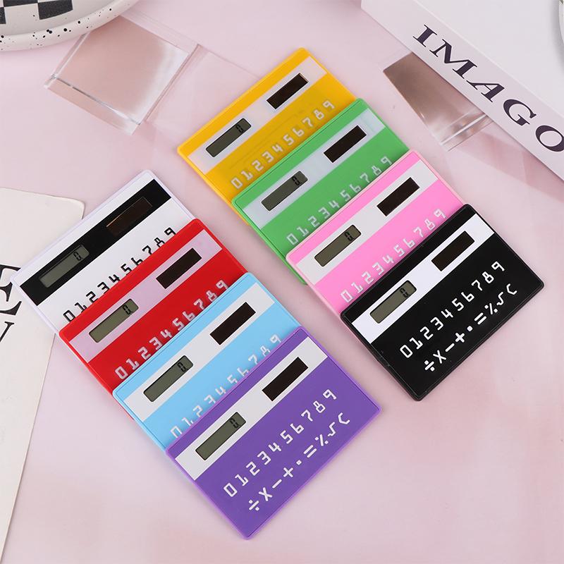 Solar 8 Digit Calculator Student Mini Calculator Portable Slim Calculator Stationery Math Toys School Electronics Calculator