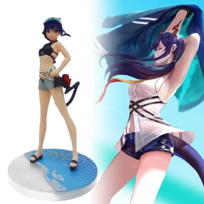 Swimwear Chen Arknights Figurine Game Cartoon Model Ornament Statuary Gift Toy
