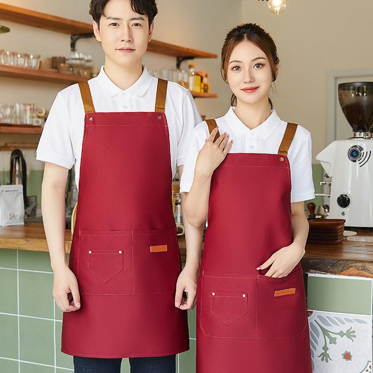 Durable, Waterproof Apron for Coffee, Milk Tea, Nail Salon & Cake Shops