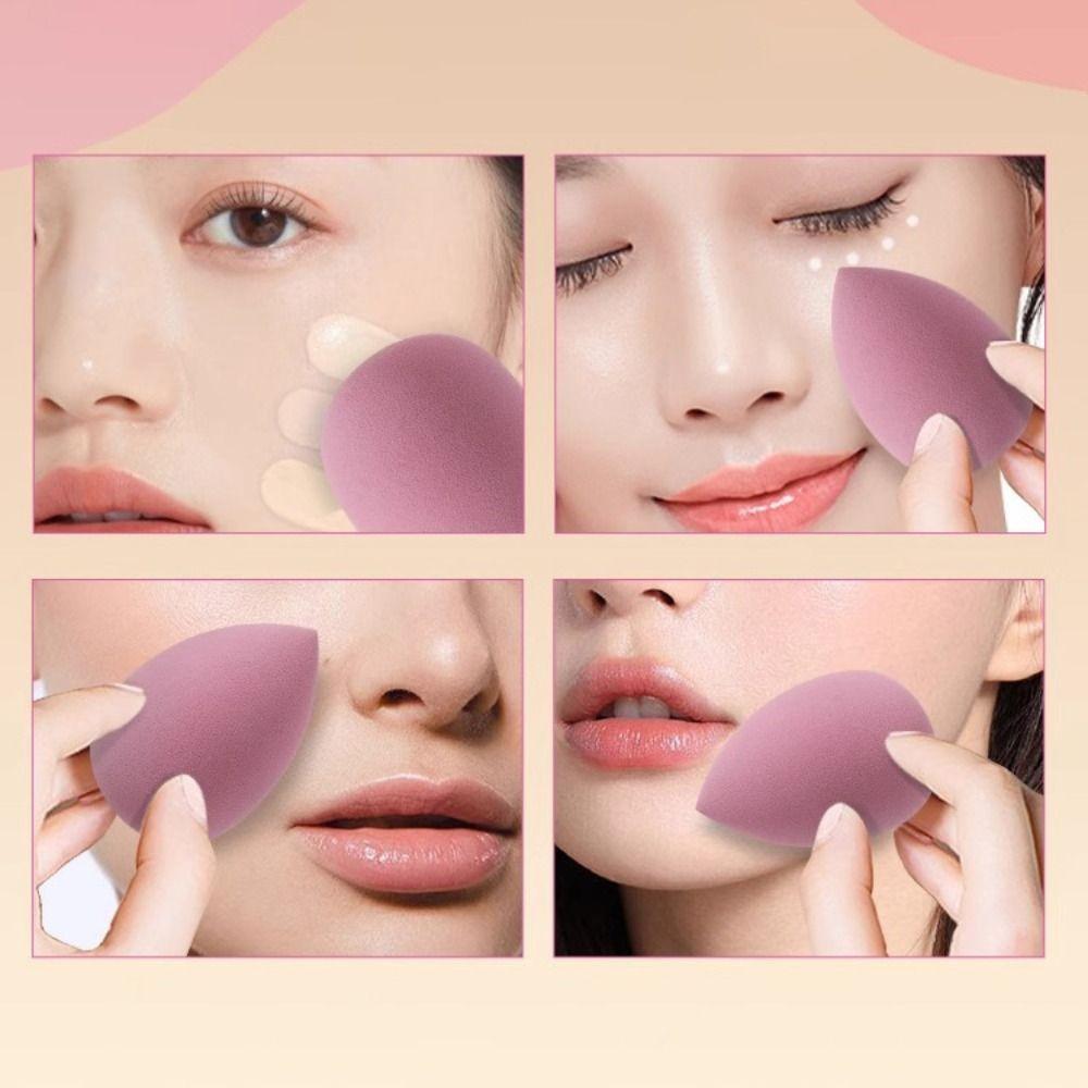 14PCS Colorful Large Beauty Eggs Drift Bottled Mini Beauty Eggs Wet/Dry Use Face Makeup Tool Set