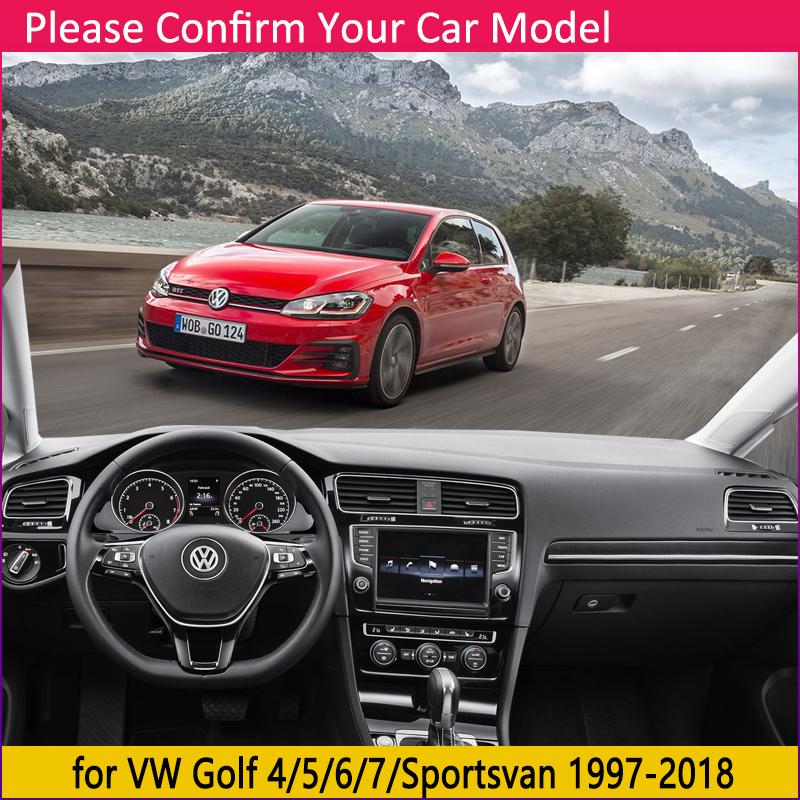for Volkswagen VW Golf 4 5 6 7 Sportsvan 1997~2018 Anti-Slip Mat Dashboard Pad Sunshade Accessories MK4 MK5 MK6 MK7 1J 1K 5K 5G