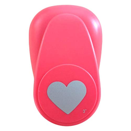 Hanaoka Big 3 Heart 1 Craft Punch, Pink, Metal and Plastic, Cute (Kawaii)