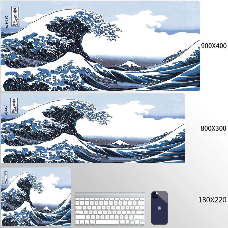 Personalized Art Gaming Mouse Pad Gamer Large Mouse Mat Great Wave Big Mouse Pads Pc Computer Mousepad XXL Laptop HD Desk Mats