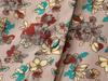 2026 Spring Retro Floral Midi Dress with Ruffle Collar and Tie Waist