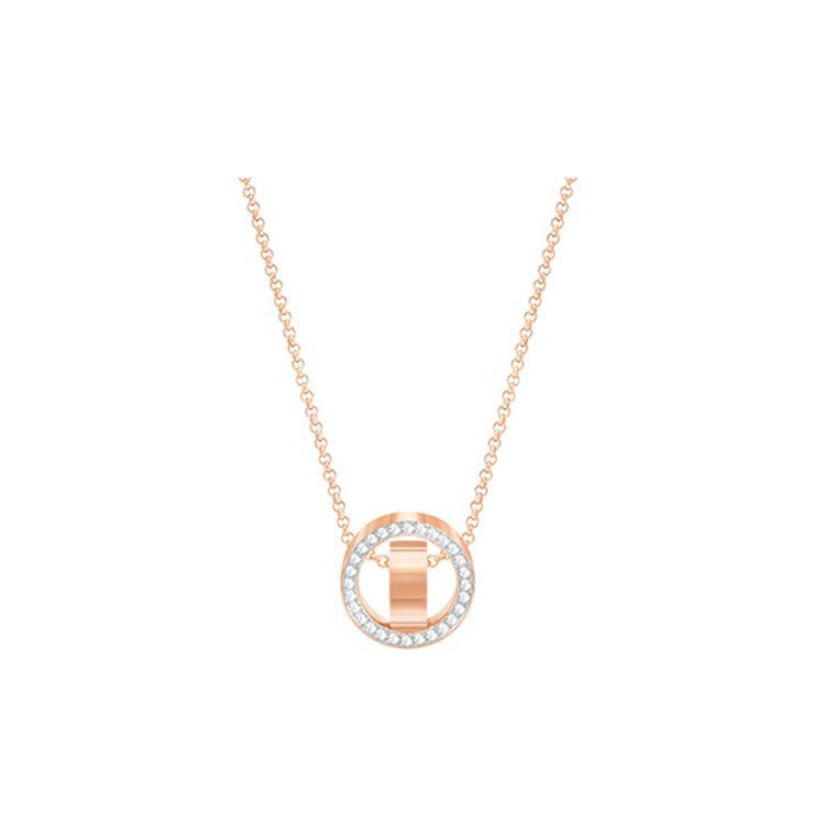 Swarovski Hollow Modern Minimalist Collarbone Necklace Women necklace 5289495 Box (Random Color)