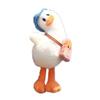 Duck Keyring Smooth Texture Anti-shedding Decoration Tilted Head Duck Doll Keychain Child Gifts