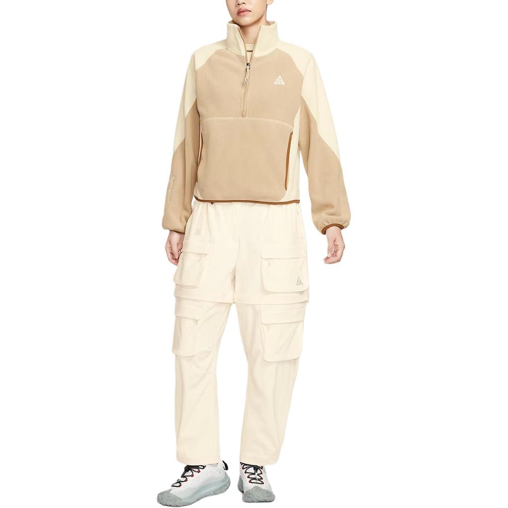 Nike ACG Sweatshirts Women's Khaki Stand Collar Moderate Regular HJ0238-297