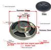 57mm Iron Shell 5W 8 Ohm Loud Magnet Speaker with Full Paper Cone for Radio Broadcast