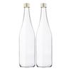 Glass Water Bottle, 720ml, Clear, Set of 2, Storage, Refillable, Made In Japan, GLASS BOTTLE LB720PGCL2