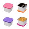 6pcs Square Salad Dressing Cup Leak-proof Snack Box Jam Cup Sauce Cup  Worker