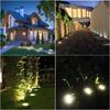 Stainless Steel Solar Ground Light, 8 LED, IP65 Waterproof for Garden and Courtyard