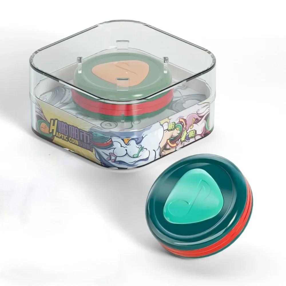 

Fidgeting Spinner Magnetic Push Coin Clicker Haptic Push Card Slider Fidgeting Edc Stress Reducing Toys Counter Stress For Children