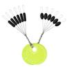 60pcs 10 Group Set Rubber Space Beans Resistance Stopper Line Vertical Beans Carp Fly Fishing Float Carp Fishing Bobber