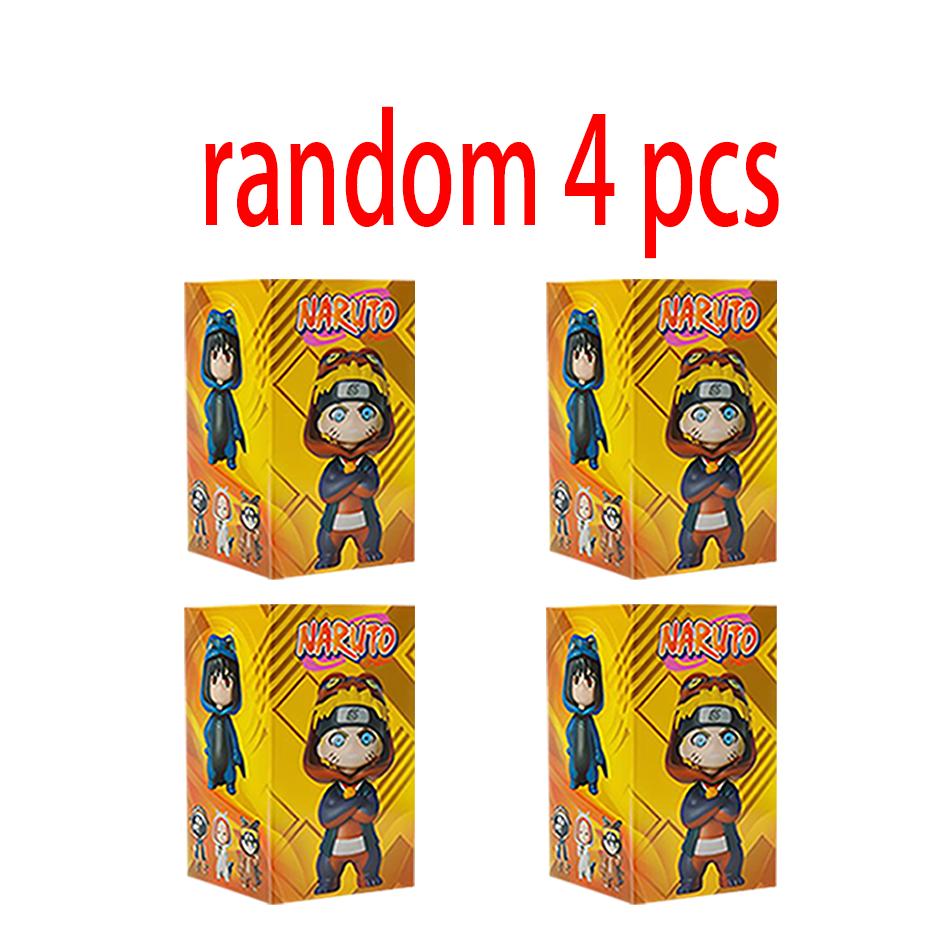 Anime 9pcs/set Naruto Figures Model Naruto Sasuke Kakashi 8cm Doll Costume Design PVCToys Dolls Kid Gift