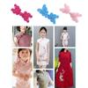 Butterfly Chinese Traditional Button Sewing Crafted Frog Buttons Sew On for DIY Handcraft Cheongsam Embellishment