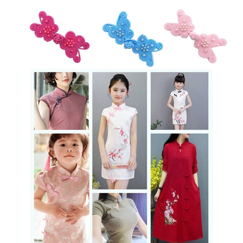 Butterfly Chinese Traditional Button Sewing Crafted Frog Buttons Sew On for DIY Handcraft Cheongsam Embellishment