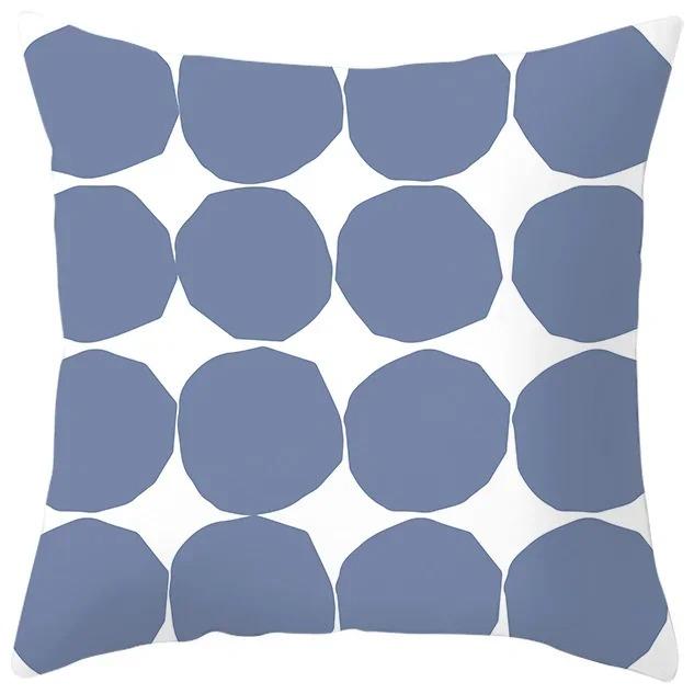 Blue Purple Abstract Geometric Study Pillowcase Office Living Room Home Pillowcase Car Ornaments