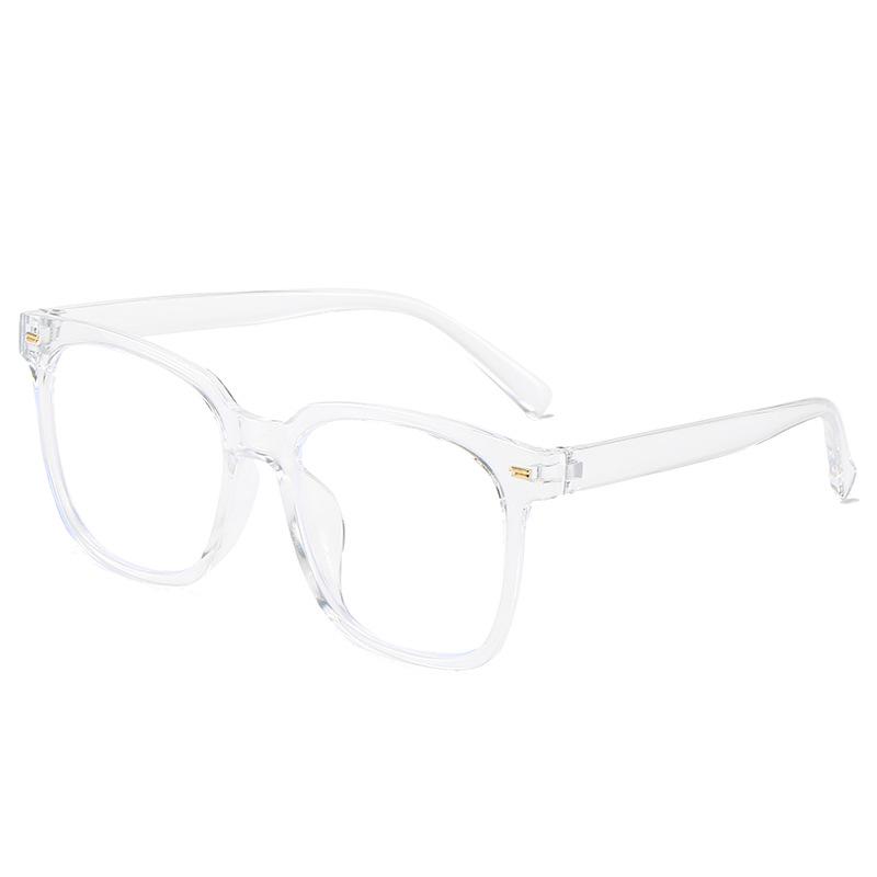 New Retro Trendy Anti-Fashion Blue Light Glasses Mitay Fashionable Square Non-Face Flat Light Frame 2009