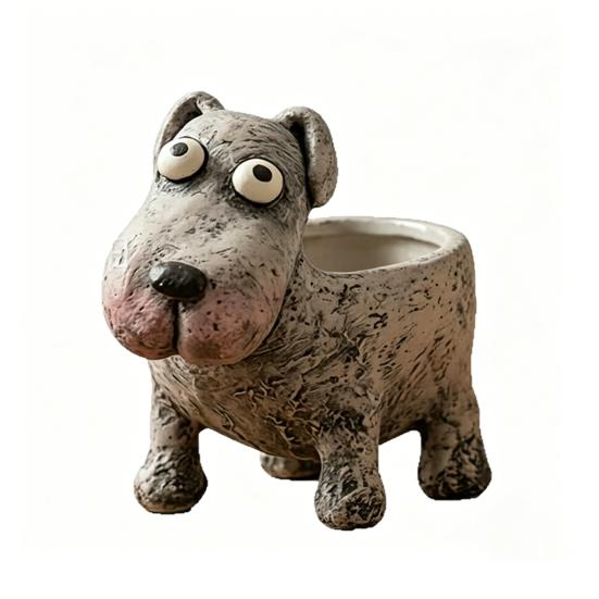 

Small Animal Planter Cartoon Pot Pot Cute Frog/Crocodile/Dog Flower Decorative Cactus Pot A