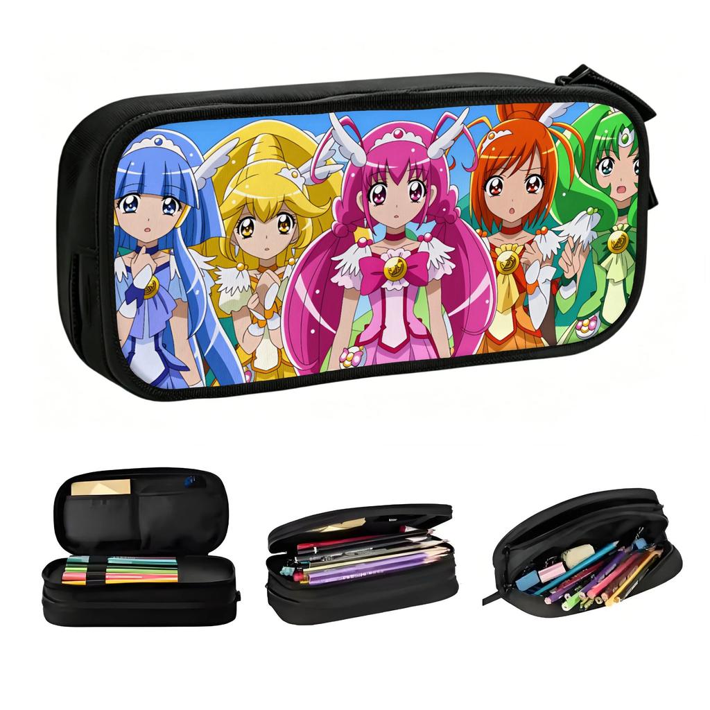 Cure Happy Pretty Beauty Kawaii Pencil Cases Girl Boy Large Capacity Peace Sunny March Pencil Box School Supplies