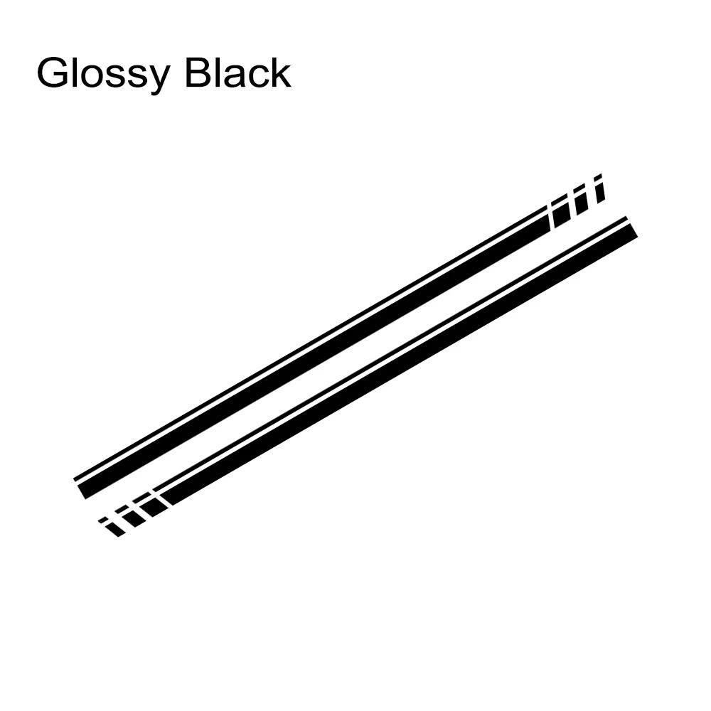Car Door Racing Stripes Vinyl Decals Both Side Skirt Sticker Graphics Accessories For Volkswagen Up Hatchback Eco VW Move Up