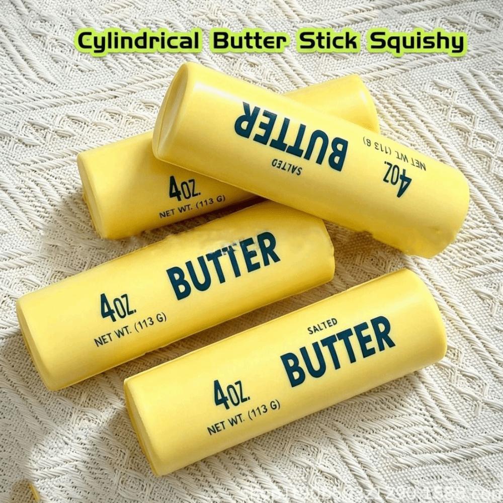 Release Hand Cylinder Butter Stick Squeezing Toy Sensory Realistic Butter Sticks For Adult