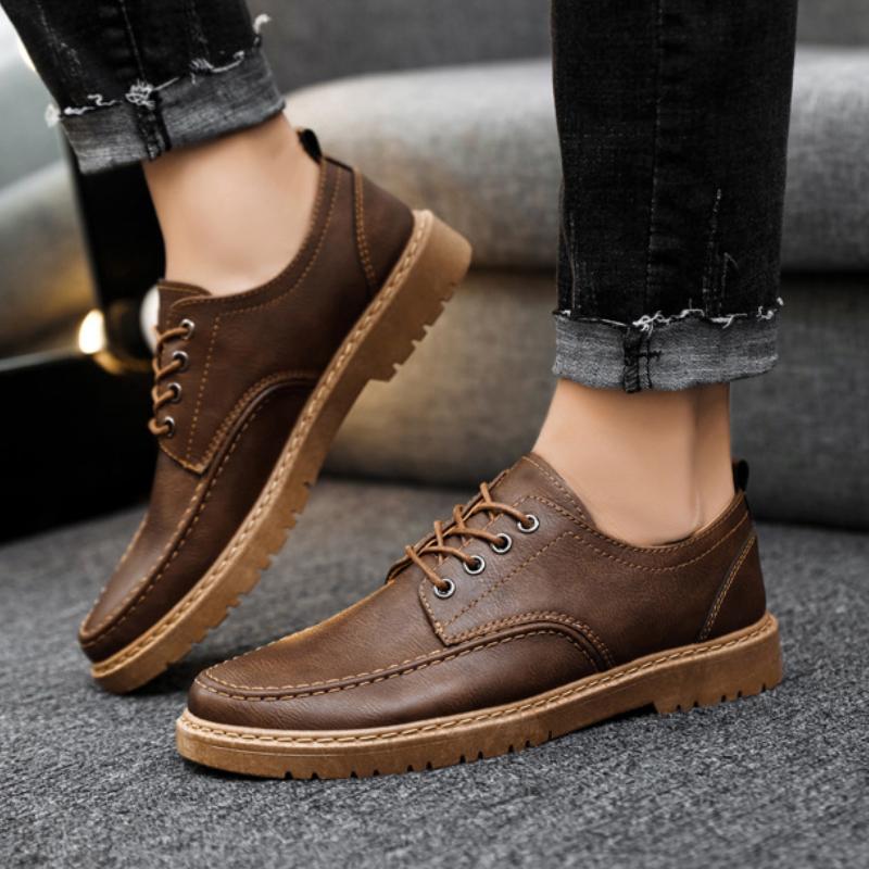 Men's Social Shoes Fashion Casual Lace-up Formal Walking Shoes Designer Dress Shoes Loafers for Men