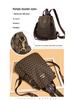 Versatile Floral Retro Backpack-Handbag: Multifunctional, Portable, Single/Double Shoulder, Large Capacity, Casual & Fashionable.