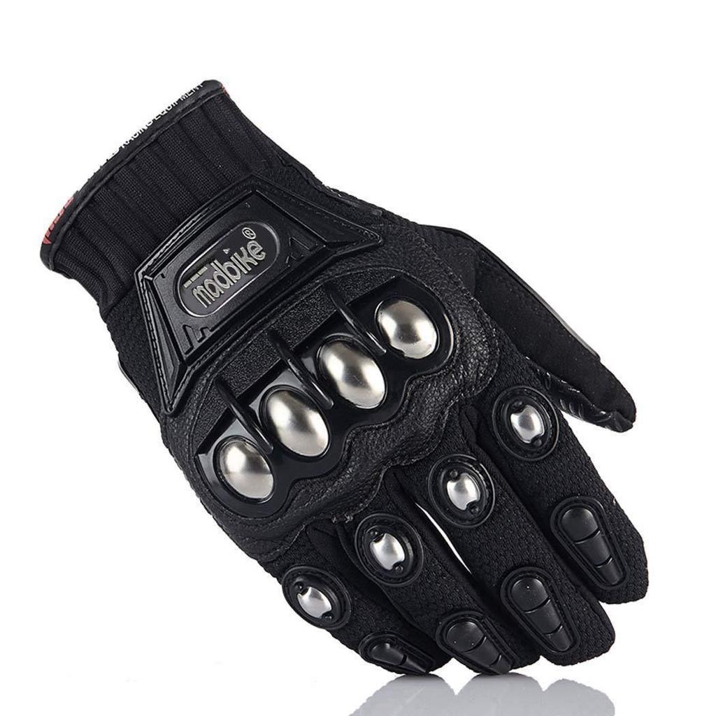 Motorcycle Gloves with Touch, Riding Gloves Racing Locomotive Gloves Alloy Protective Outdoor Gloves