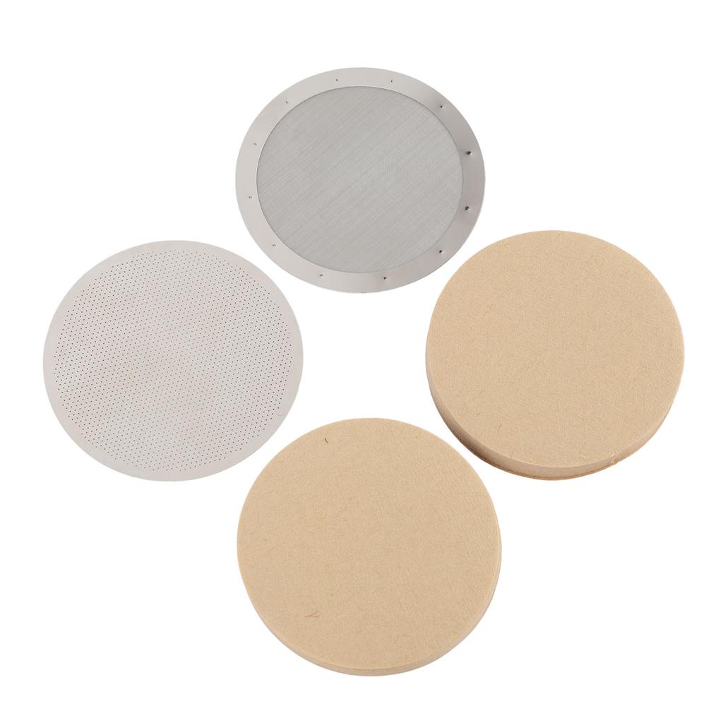 Disk Coffee Filter 2.4 Inch Stainless Steel Reusable French Press Coffee Maker Metal Filter Mesh for Replacement