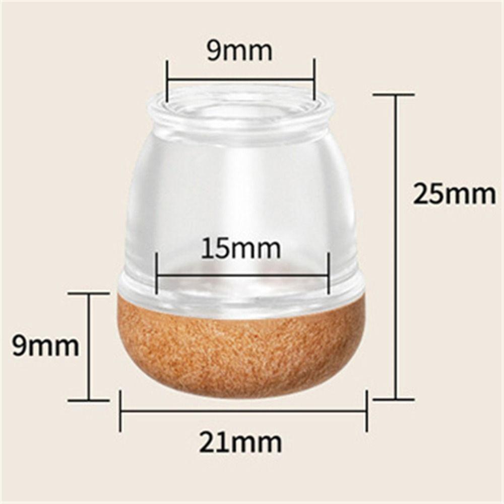 8PCS Thickened Leg Pad Upgraded Felt Table Foot Protective Cover Chair Leg Cover  Table Protection