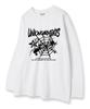 UNION GARMENTS Spider Loose Fit Long Sleeve T-Shirt White [Basic Or Ribbed]