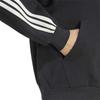 KIT Sweat Hoodie CT626 2L [Adidas] 3-Stripes Full-Zip Men's Black/Off-White (KW2367)