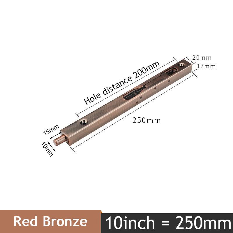 KAK Stainless Steel Hidden Door Bolt Security Guard Door Latch 4/6/8/10 inch Sliding Door Lock Bathroom Bolt Dust Proof Hardware