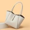 Retro Texture Tote Bag, Simple and Versatile, Fashionable Shoulder Bag, High-end Sense, Large Capacity Vegetable Basket Handbag