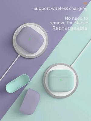 Effen Kleur Siliconen Beschermhoes voor 2021 AirPods 3