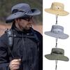 Chapeau seau d'été pour hommes femmes printemps extérieur chapeau de soleil maille grand bord pliable chapeaux de pêcheur casquette adulte