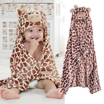 giraffe hooded towel