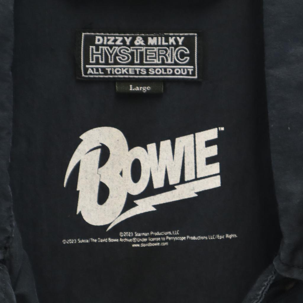 HYSTERIC 23ss DAVID BOWIE Made In Japan Fatigue Jacket L Navy 02231AB13 Men's Used