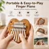 Solid Wood High-Quality Mini Thumb Piano Portable & Easy-to-Play Finger Piano Entry-Level Instrument for Beginners Creative