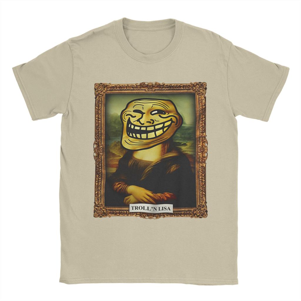 Unisex TShirt Trollface Meme Graphic Funny Cotton Tee Shirt Short Sleeve  T Shirts Crewneck Clothes Adult