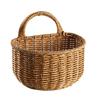 Hangable Kitchen Storage Basket imitated rattan Small Hangings Organizer Basket Organizer with Handle for Kitchen Ginger Garlic
