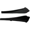 For Nissan Rogue 2014- Front LH and RH Cowl Extension Trim Windshield Wiper Cover Panel Fender 66895-4CL0A 66894-4CL0A, Black