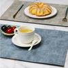 Nordic PU Leather Placemats Double Color Waterproof Oil Resistant Heat Insulation Dining Table Mats Coasters Luxury Style
