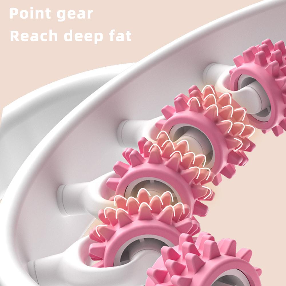 1Pcs Round Massager Roller For Waist Abdominal Muscles Leg Clip Portable Cellulite Massage To Clear The Meridian