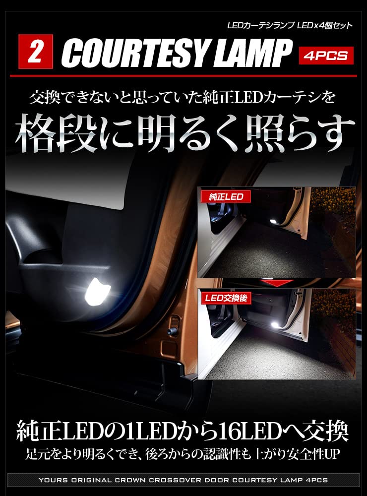 YOURS Crown Crossover Dedicated Interior LED Set Luggage Door Courtesy Vanity Interior Lights Custom Designed CROWN CROSSOVER Custom Parts Accessories
