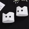 Elegant White Black False Wrist Cuffs Detachable Polyester False Collars Costume Accessory Black Button Shirt False Simple Cuffs