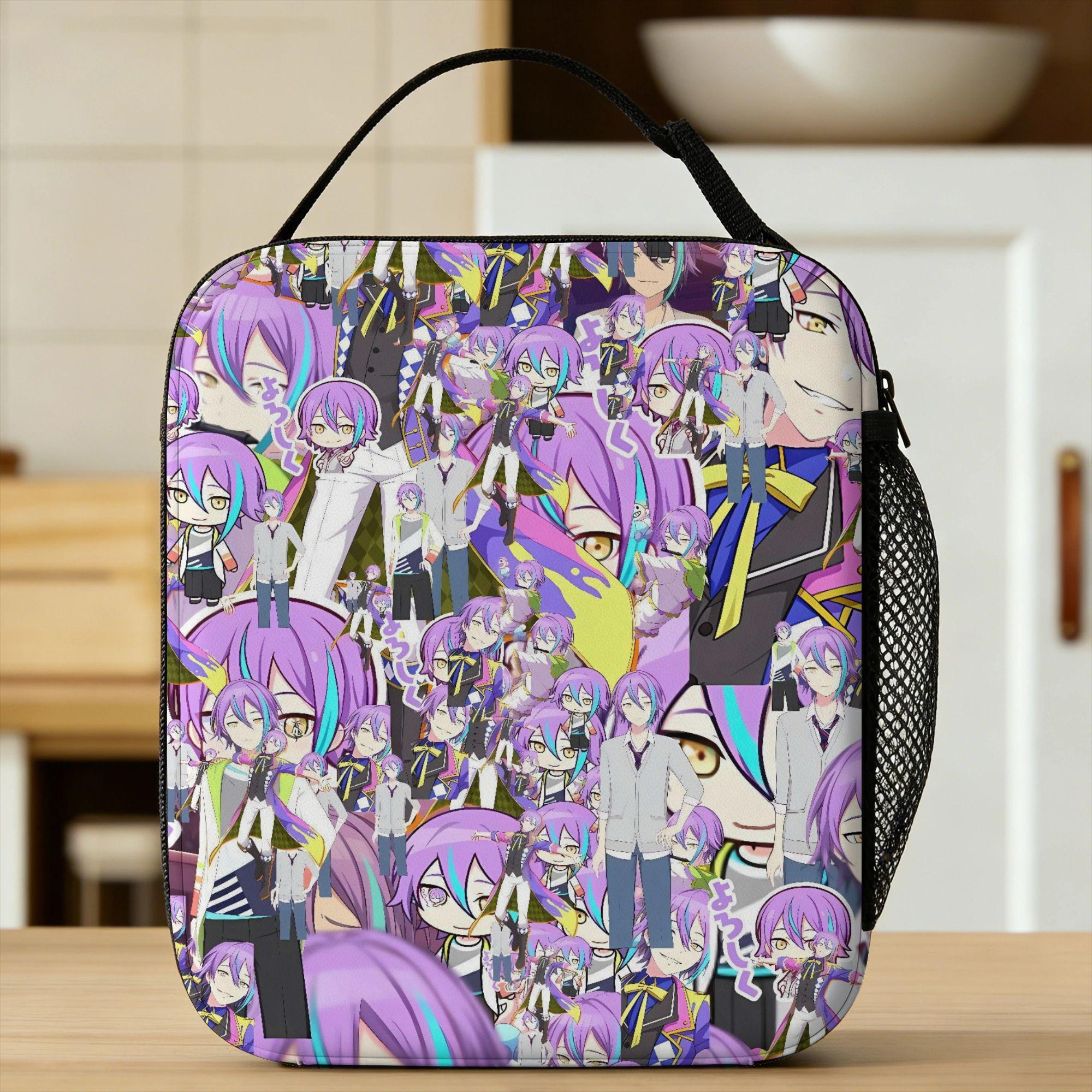 Rui Kamishiro Lunch Bag For Women Lunch Box Cute Outdoor Picnic Cooler Bag Portable Insulated Waterproof Thermal Tote Handbags One Size