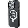 Karl Lagerfeld Klhmp15Lhmrskhk Iphone 15 Pro 6.1 Czarny/Black Hardcase Ring Stand Karl Head Magsafe