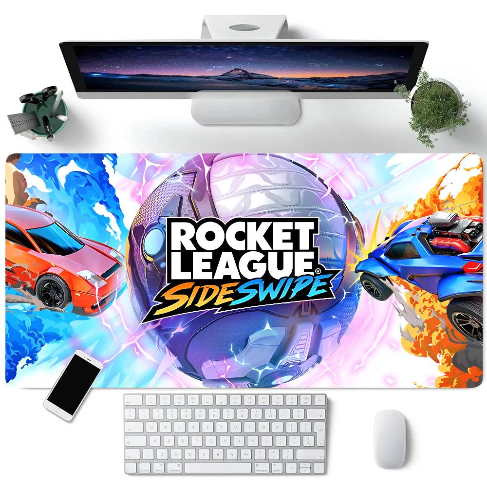 Tappetino Mouse Rocket League Sideswipe Tappetino Grande per Tastiera Scrivania Tappetino Mouse Gaming Bordo Lock Tappetino Antiscivolo